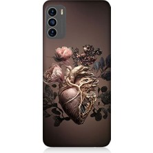 Teknomeg Reeder S19 Max Pro S Uyumlu Kalp ve Gül Desenli Silikon Kılıf