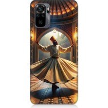 Teknomeg Xiaomi Redmi Note 10 Uyumlu Mevlevi Semazen Desenli Silikon Kılıf