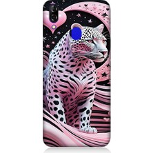 Teknomeg Reeder P13 Blue Uyumlu Pembe Leopar Desenli Silikon Kılıf