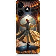 Teknomeg Tecno Spark 10C Uyumlu Mevlevi Semazen Desenli Silikon Kılıf