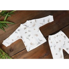 Metrey Sema Baby Animals Desenli 2'li Pijama Takımı