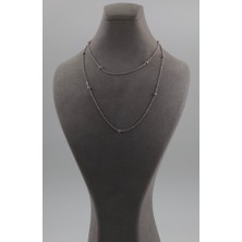 Self Silver Renk 55CM Zincir Kolye SE-10006