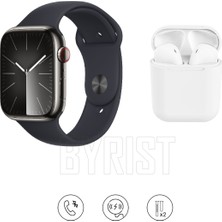 Byrist T700S 1.80" Ekran  Watch 9 Akıllı Saat + BYRPODS12 Bluetooth Kulaklık