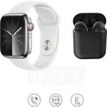 Byrist T700S 1.80" Ekran  Watch 9 Akıllı Saat + BYRPODS12 Bluetooth Kulaklık