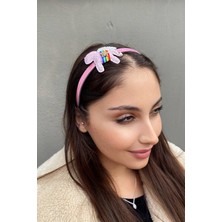 Stone Family Unicorn Figürlü Çocuk Taç Toz Pembe Renk