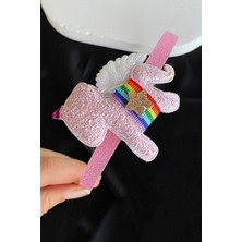 Stone Family Unicorn Figürlü Çocuk Taç Toz Pembe Renk