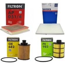 Filtron Opel Astra H 1.3 Cdti Dizel Filtron Filtre Bakım Seti 2005-2013 Arası
