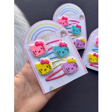 Nisan Kids Hello Kittyli Çıtçıtlı Toka Seti 4 Adet