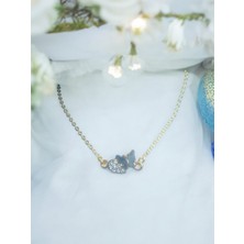 Crystal Atelier Rüya Kanatları Kelebek Figürlü Kolye