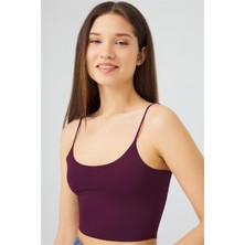 COTTONHILL Ayarlanabilir Ince Askılı Lazer Kesim Crop Büstiyer 7'li Paket-2