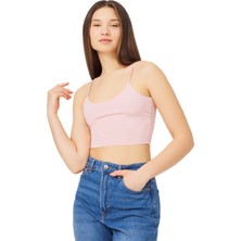 COTTONHILL Ayarlanabilir Ince Askılı Lazer Kesim Crop Büstiyer 7'li Paket-2