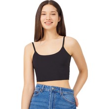 COTTONHILL Ayarlanabilir Ince Askılı Lazer Kesim Crop Büstiyer 7'li Paket-2