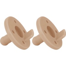 Oioi Emzix 2'li Silikon Emzik Tek Parça 0+ Ay | Bubble Beige