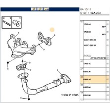 Psa Egzoz Manifold Contası TU5JP 106 206 306 (0349A6-41209020)