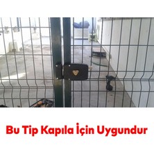 Badem10 Kısa Barelli Trajlı Dış Kapı Kilit Anahtarlı Apartman Demir Kapı Otomatı 50 mm Manuel Sağa Açılır