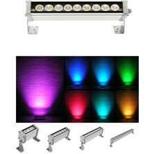 Adaled 24 Watt 65 cm LED Dış Mekan Duvar Ağac Cami Bina Cephe Boyama Wallwasher Armatür Mavi Su Geçirmez B