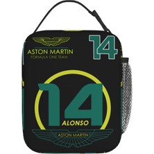 Yuying Shop No.5 Tarzı 22X20X13CM Aston Martin F1 Fernando Alonso Takımı Ürün Öğle Yemeği Kutuları Termal Yalıtımlı Soğutucu Termal Öğle Yemeği Çantası Kutusu (Yurt Dışından)