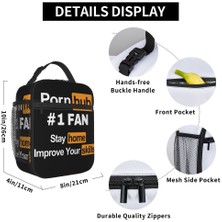 Yuying Shop No.1 Stili 21X11X26CM Pornhub Fan Kalmak Ev Aksesuarları Yalıtımlı Öğle Yemeği Çantası Açık Öğle Yemeği Kabı Sızdırmaz Yeni Varış Soğutucu Termal Yemek Kabı (Yurt Dışından)