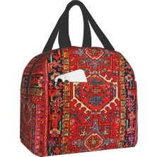 Yuying Shop No.12 Tarzı 22X20X13CM Vintage Dokuma Halı Kilim Baskı Termal Yalıtımlı Öğle Yemeği Çantası Bohemian Etnik Geometrik Taşınabilir Yemek Kabı Çalışma Okulu Için (Yurt Dışından)