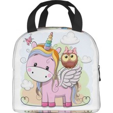 Yuying Shop No.13 Tarzı 22X20X13CM Sevimli Unicorn ve Baykuş Yalıtımlı Öğle Yemeği Çantaları Çalışma Okulu Için Karikatür Taşınabilir Soğutucu Termal Bento Kutusu Kadın Çocuklar (Yurt Dışından)