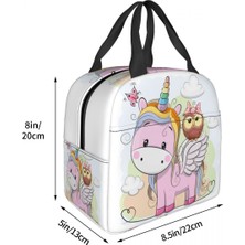 Yuying Shop No.13 Tarzı 22X20X13CM Sevimli Unicorn ve Baykuş Yalıtımlı Öğle Yemeği Çantaları Çalışma Okulu Için Karikatür Taşınabilir Soğutucu Termal Bento Kutusu Kadın Çocuklar (Yurt Dışından)