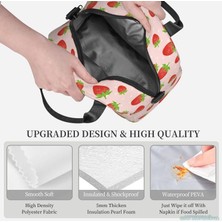 Yuying Shop No.7 Tarzı Sevimli Çilek Çiçek Yalıtımlı Öğle Yemeği Çantası Yeniden Kullanılabilir Termal Öğle Yemeği Kutusu Bento Bez Çantalar Iş Okul Seyahat Soğutucu Için (Yurt Dışından)