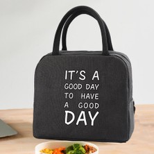 Yuying Shop 4FOOD016 Tarzı Yalıtımlı Öğle Yemeği Çantası Fermuar Soğutucu Tote Termal Çanta Yemek Kabı Kanvas Gıda Öğle Yemeği Çantaları Çalışma Çanta Gıda Desen (Yurt Dışından)