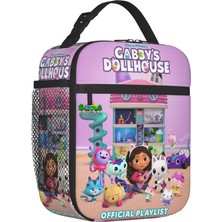Yuying Shop No.6 Stili 26X21X11CM Gabbys Dollhouse Yalıtımlı Öğle Yemeği Çantaları Okul Ofis Için Pandy Paws Gabby Denizkızı Kedi Sızdırmaz Termal Soğutucu Bento Kutusu Kadın (Yurt Dışından)