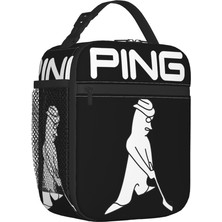 Yuying Shop No.10 Stili 26X21X11CM Golf Logosu Yeniden Kullanılabilir Öğle Yemeği Kutuları Kadınlar Için Su Geçirmez Termal Soğutucu Gıda Yalıtımlı Öğle Yemeği Çantası Ofis Çalışması (Yurt Dışından)