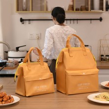 Yuying Shop Pembe-S Tarzı Büyük Kapasiteli Öğle Yemeği Çantası Kadın Su Geçirmez Yalıtımlı Omuz Crossbody Çanta Yemek Kabı Için Taşınabilir Taze Soğutucu Çanta (Yurt Dışından)