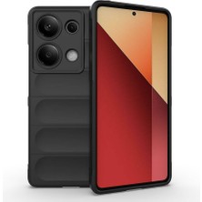 Fibaks Xiaomi Redmi Note 13 Pro 4g Kılıf Kamera Korumalı Dalgalı Kabartmalı Yumuşak Renkli Silikon Kapak