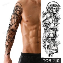 Tattoo Gerçekci Geçici Medusa Poseidon Deniz Tanrısı Kol Kaplama Tattoo Dövme Modelleri