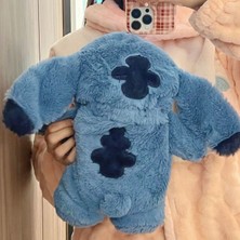 Magiceham Anime Kawaii Turo Lilo Stitch Peluş Sıcak Su Şişesi Kış Kadın Ev Su Dolum El Isıtıcı Canavar Oyuncaklar Hediye (Yurt Dışından)