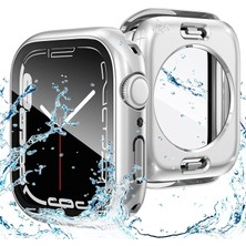 Magiceham Apple Watch Için Uygun Su Geçirmez Kabuk Koruyucu Kapak Apple Watch Ultra Temperli Kabuk Membran Entegre S8/7/6 (Yurt Dışından)