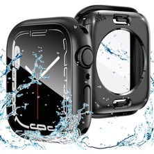 Magiceham Apple Watch Için Uygun Su Geçirmez Kabuk Koruyucu Kapak Apple Watch Ultra Temperli Kabuk Membran Entegre S8/7/6 (Yurt Dışından)