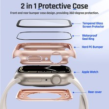 Magiceham Apple Watch Için Uygun Su Geçirmez Kabuk Koruyucu Kapak Apple Watch Ultra Temperli Kabuk Membran Entegre S8/7/6 (Yurt Dışından)