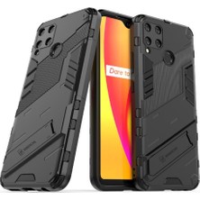 SZY Mall Realme C15 Sağlam Askeri Kickstand Koruyucu Kapak Için Kılıf (Yurt Dışından)