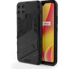 SZY Mall Realme C15 Sağlam Askeri Kickstand Koruyucu Kapak Için Kılıf (Yurt Dışından)