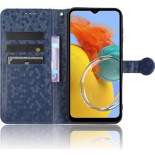 SZY Mall Samsung Galaxy M14 5g Için Kılıf Deri Cüzdan Kapak Geometrik Desen (Yurt Dışından)