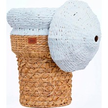 Zoa Collection Dondurma Rattan Oyuncak Sepeti