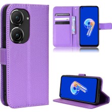 SZY Mall Asus Zenfone 9 Için Kılıf Manyetik Cüzdan Kart Tutucu Kickstand Kapak (Yurt Dışından)