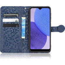 SZY Mall Samsung Galaxy A23 5g Manyetik Toka Geometrik Desen Deri (Yurt Dışından)