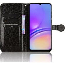 SZY Mall Samsung Galaxy A05 4g Için Kılıf Deri Cüzdan Kapak Geometrik Desen (Yurt Dışından)