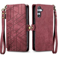 SZY Mall Samsung Galaxy A14 Için Flip Case 5g Cüzdan Basit Iş Kapak Çevirin (Yurt Dışından)