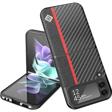 SZY Mall Samsung Galaxy Z Flip3 5g Alüminyum Metal Logo Mikrofiber Astar (Yurt Dışından)