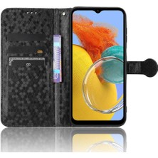 SZY Mall Samsung Galaxy M14 5g Için Kılıf Deri Cüzdan Kapak Geometrik Desen (Yurt Dışından)