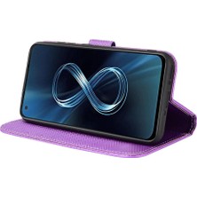 SZY Mall Asus Zenfone 8 Kickstand Kapak Manyetik Cüzdan Kart Tutucu Için Kılıf (Yurt Dışından)