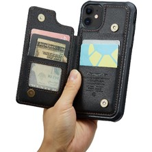 SZY Mall IPhone 11 Kart Tutucu Pu Deri Rfıd Engelleme Için Caseme Cüzdan Kılıf (Yurt Dışından)