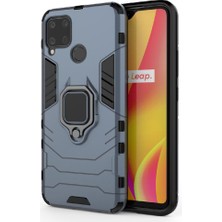 SZY Mall Realme C15 Darbeye Kapak Için Kılıf Kickstand Askeri Damla Koruma (Yurt Dışından)