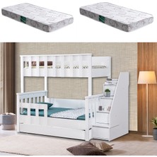 Setay Diva Mdf Profil Ayrılabilir Yavrulu Ranza + 2 Adet Comfort Yatak